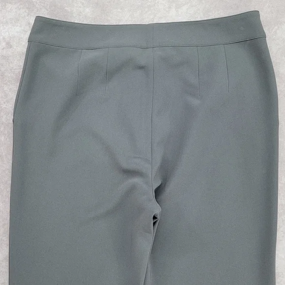 St. John Gray Straight Leg Trouser Pants